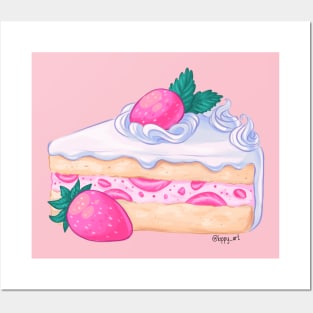 Strawberry Cake Posters and Art